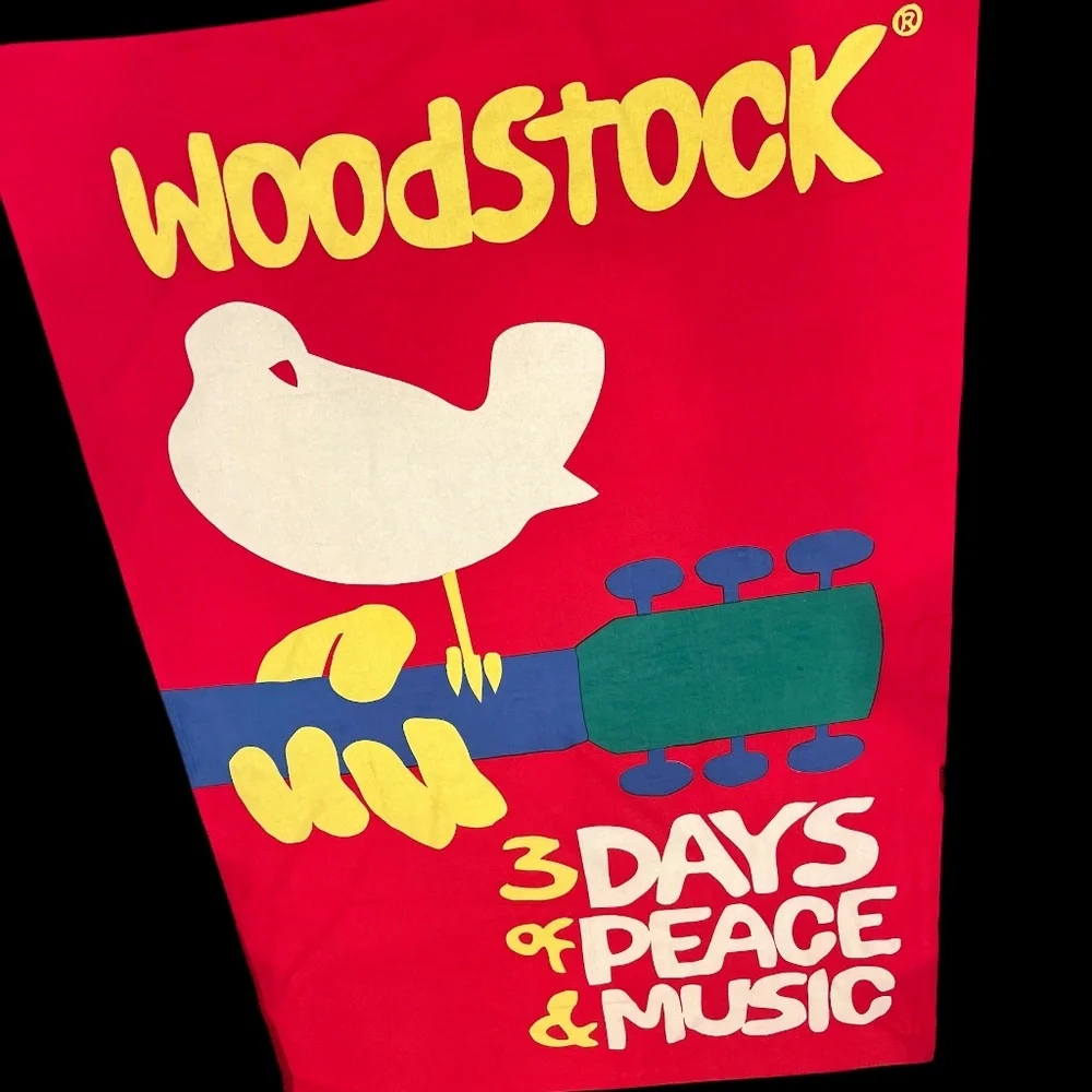 Woodstock 1969 Festival Colorful Wall Tapestry 58”x90”